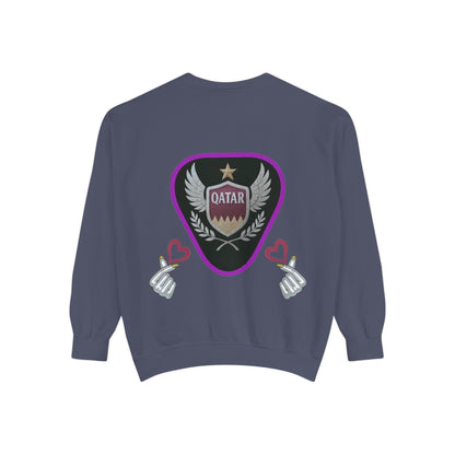 Qatar-Inspired Unisex Sweatshirt, Cozy Gift for Sports Fans, Stylish Casualwear, Travel Apparel, Souvenir from Qatar