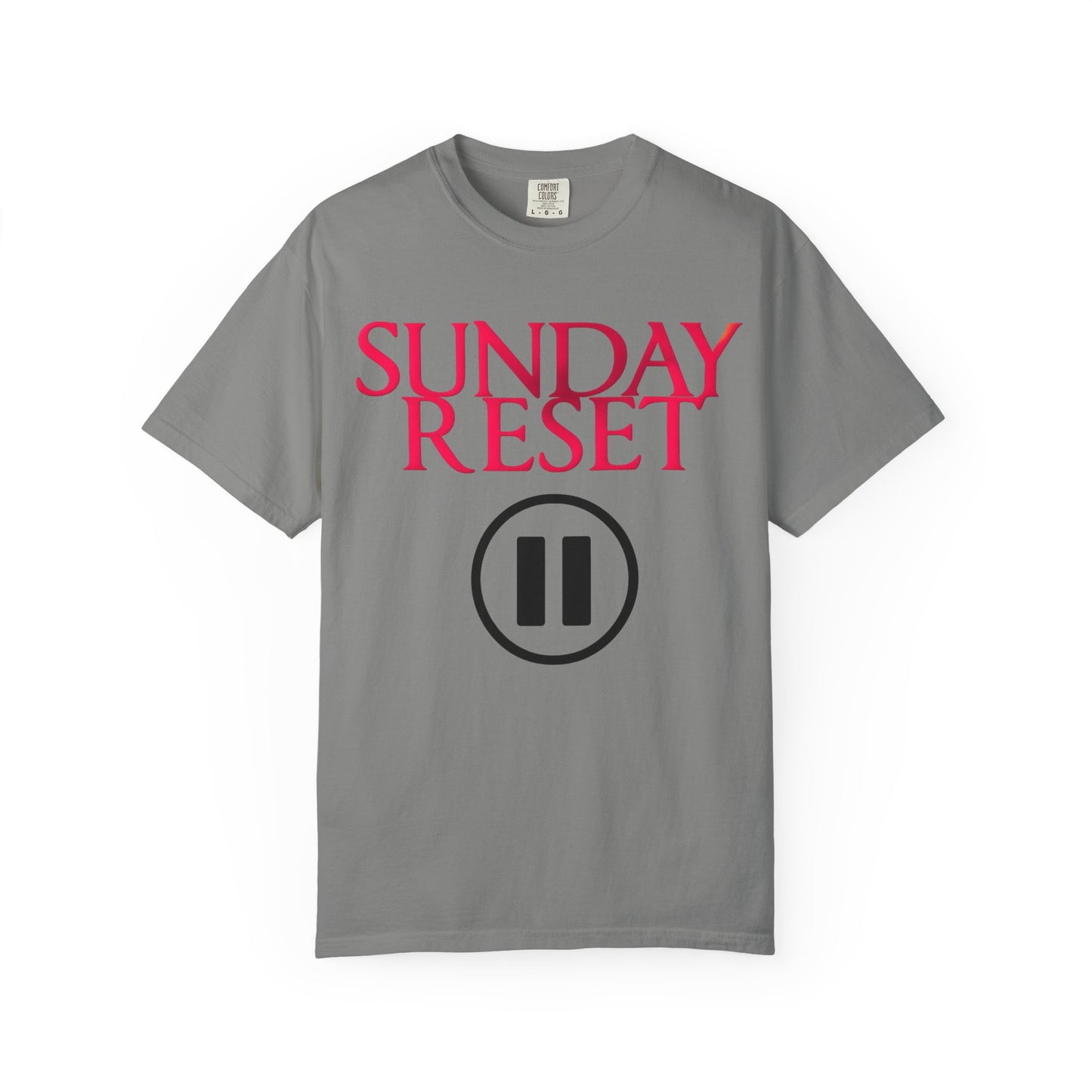 T-Shirt Sunday Reset Unisex Garment-Dyed