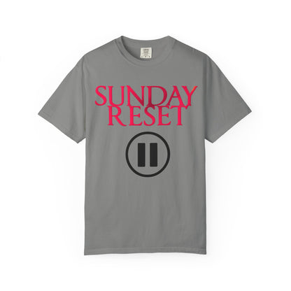 T-Shirt Sunday Reset Unisex Garment-Dyed