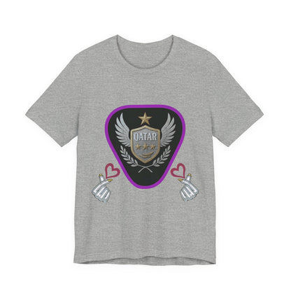 T-Shirt QATAR LOVE Unisex Jersey Short Sleeve Tee