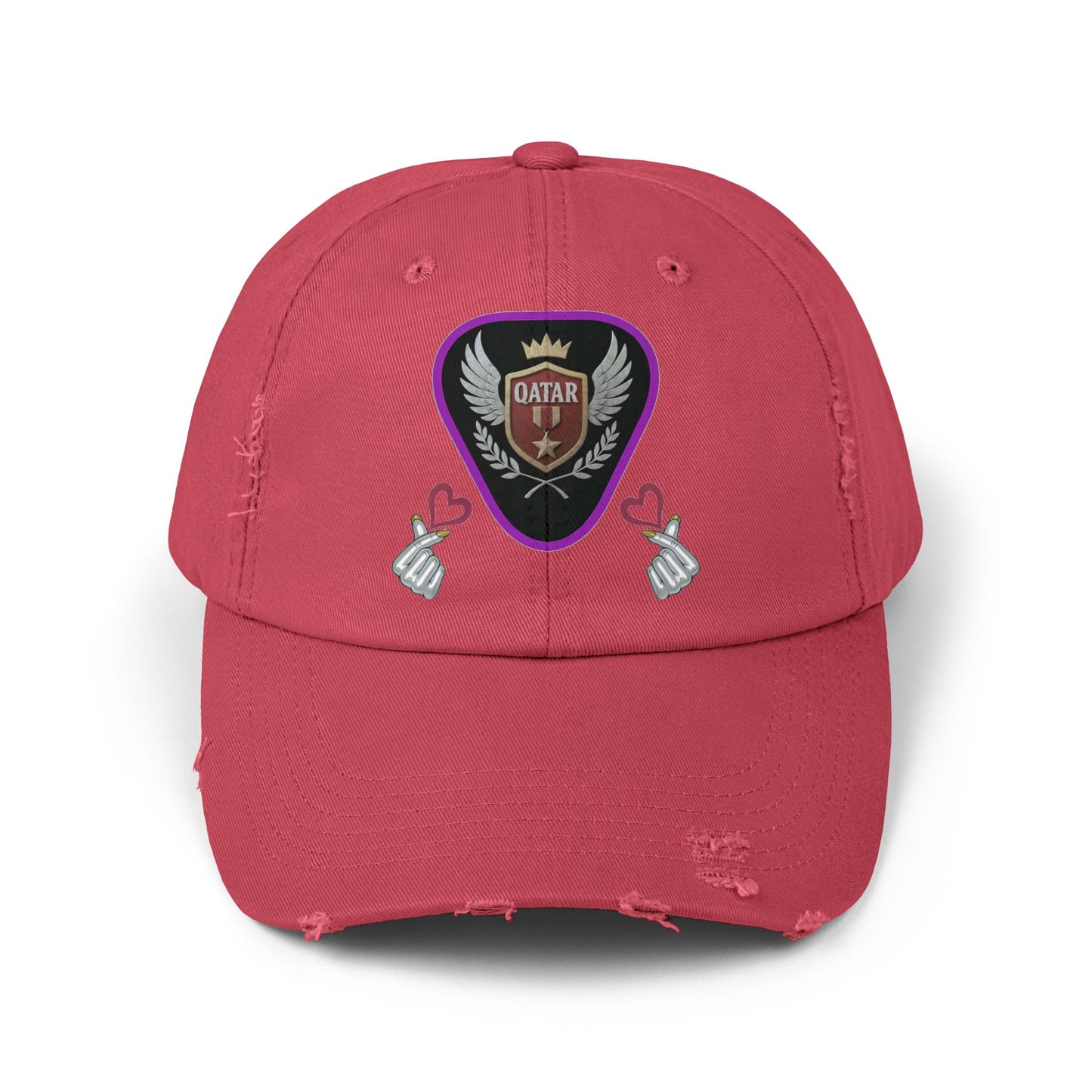 Cap Qatar Love - Unisex Distressed