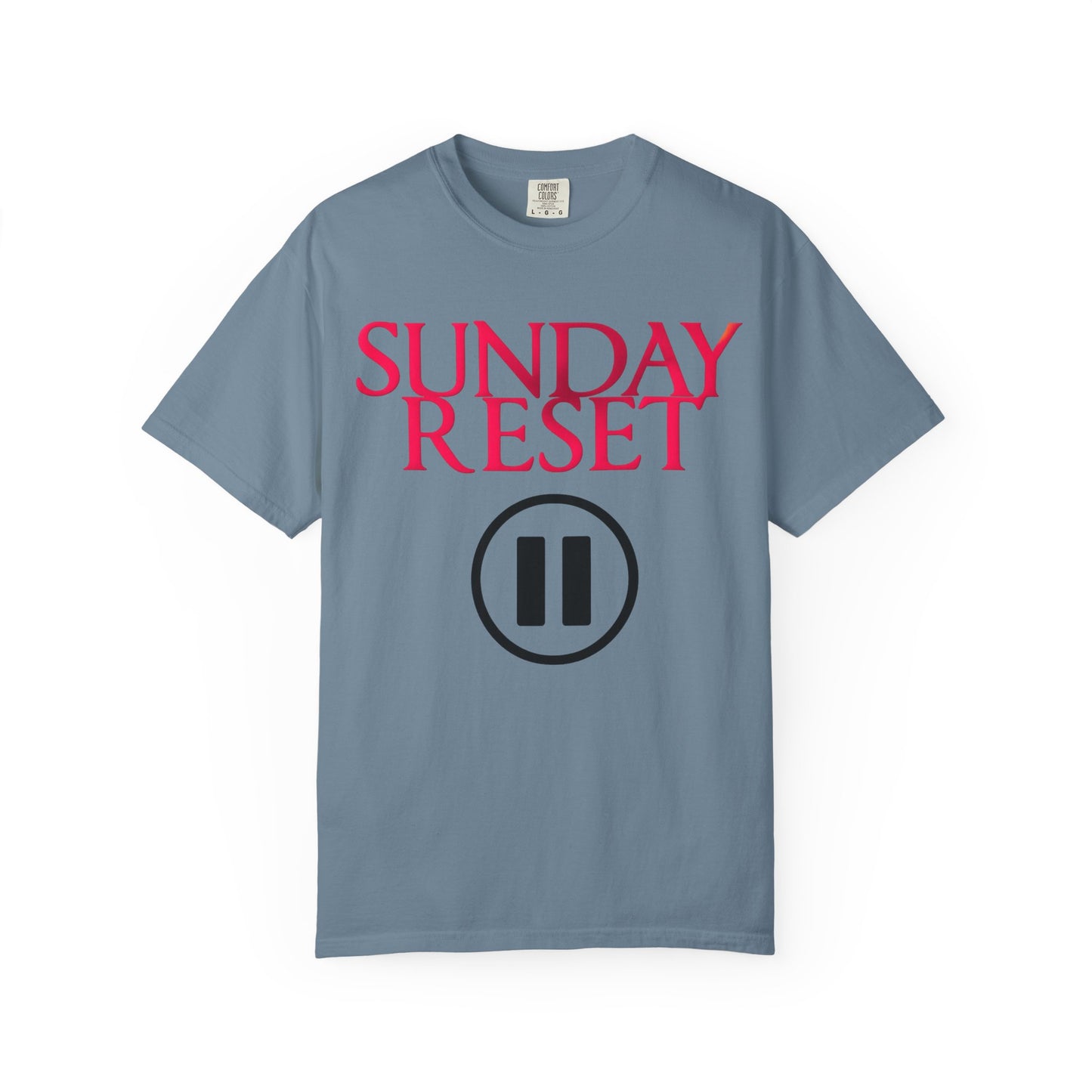 T-Shirt Sunday Reset Unisex Garment-Dyed