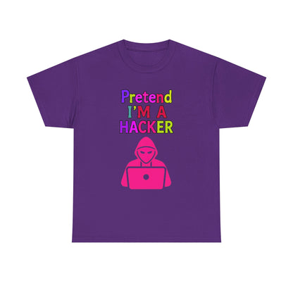 Pretend I'm a Hacker Tee, Fun Unisex Heavy Cotton Tee, Geeky Gift for Coders, Computer Lovers Shirt, Casual Everyday Wear, Unique [...]