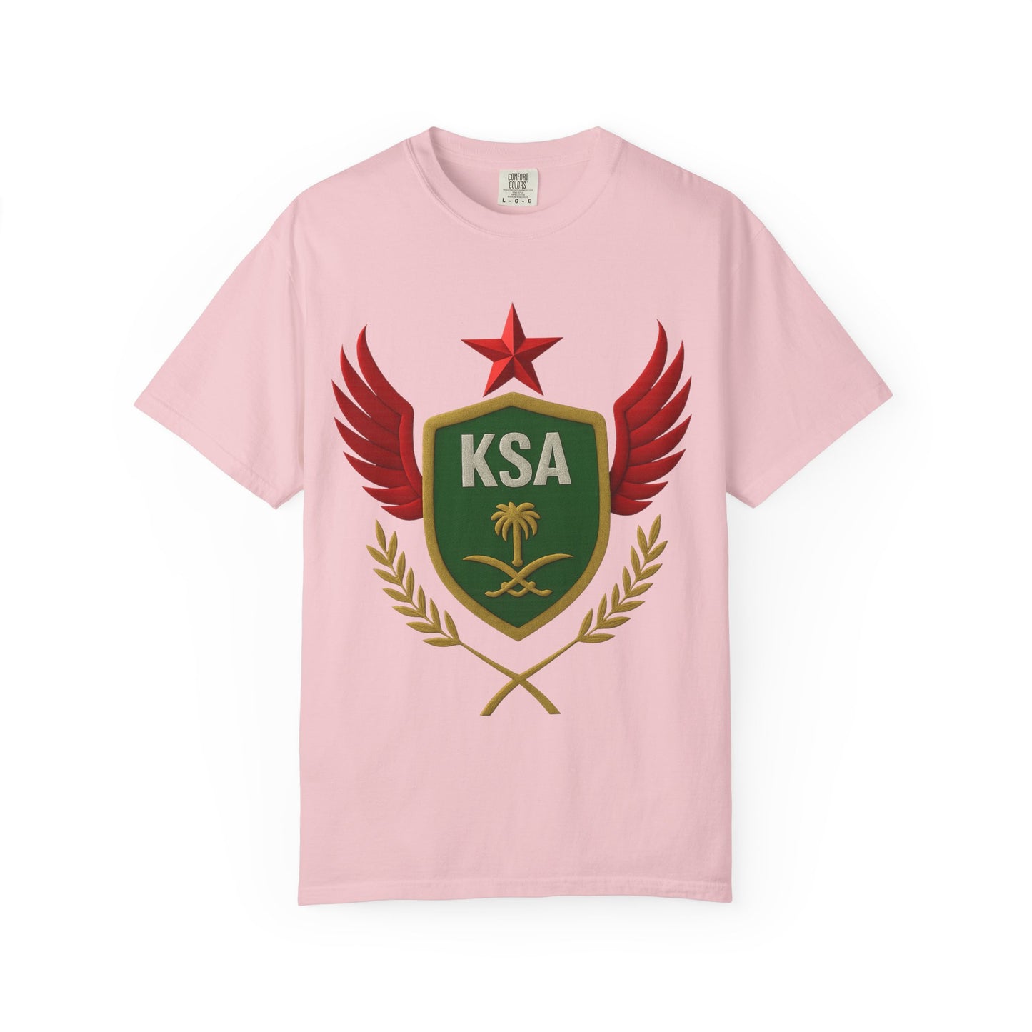 KSA Inspired Unisex Garment-Dyed T-shirt | Casual Style Tee, Graphic Shirt, Unique Design, Gift for Fans, Summer Fashion