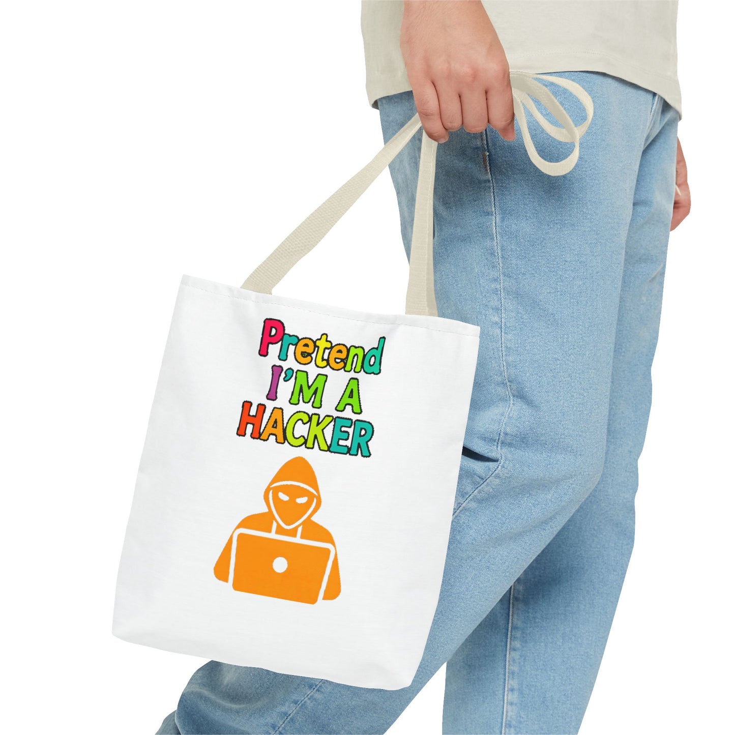Tote Bag - Pretend I'm a Hacker Design