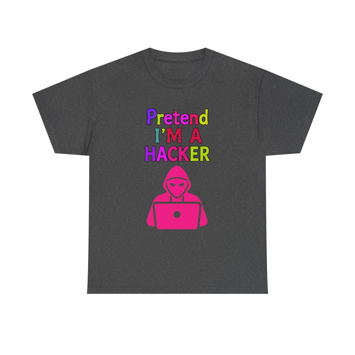 Pretend I'm a Hacker Tee, Fun Unisex Heavy Cotton Tee, Geeky Gift for Coders, Computer Lovers Shirt, Casual Everyday Wear, Unique [...]