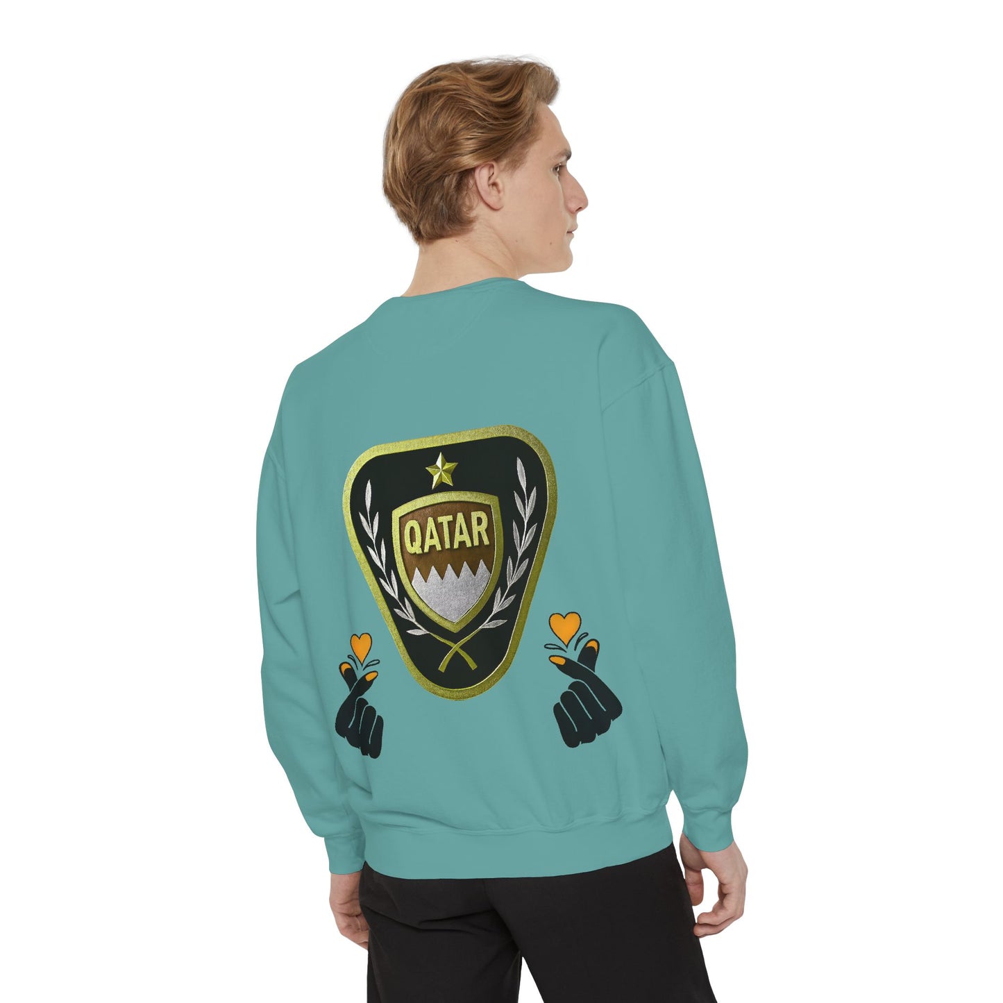 Qatar-Inspired Unisex Sweatshirt | Cozy Fashion for Sports Fans, Travel Lovers, Gift for Holidays, Casual Wear