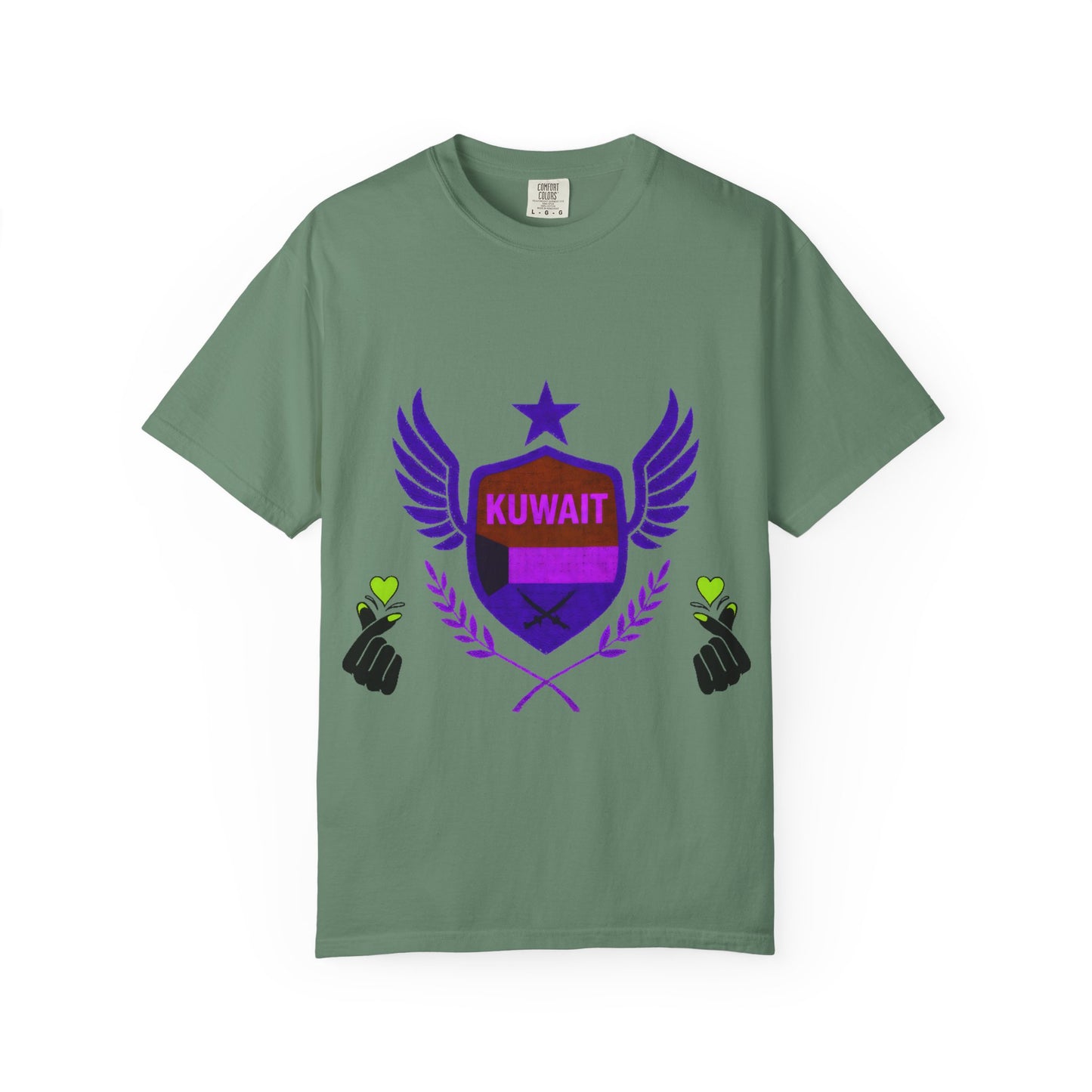 Kuwait Pride Unisex T-Shirt, Garment-Dyed Tee, LGBTQ+ Support Shirt, Casual Wear, Gift for Pride Month, Statement Fashion