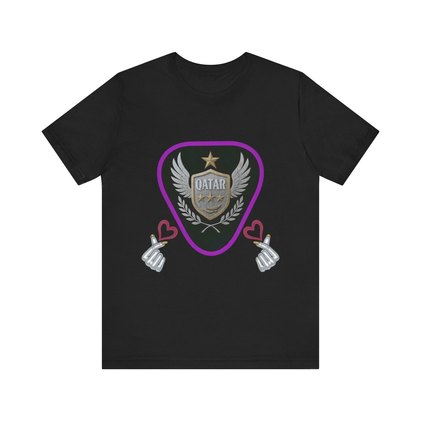 T-Shirt QATAR LOVE Unisex Jersey Short Sleeve Tee