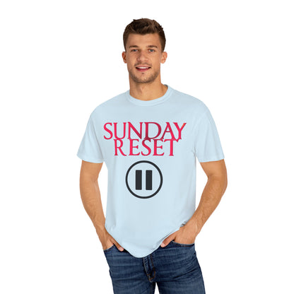 T-Shirt Sunday Reset Unisex Garment-Dyed