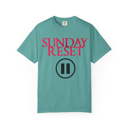 T-Shirt Sunday Reset Unisex Garment-Dyed