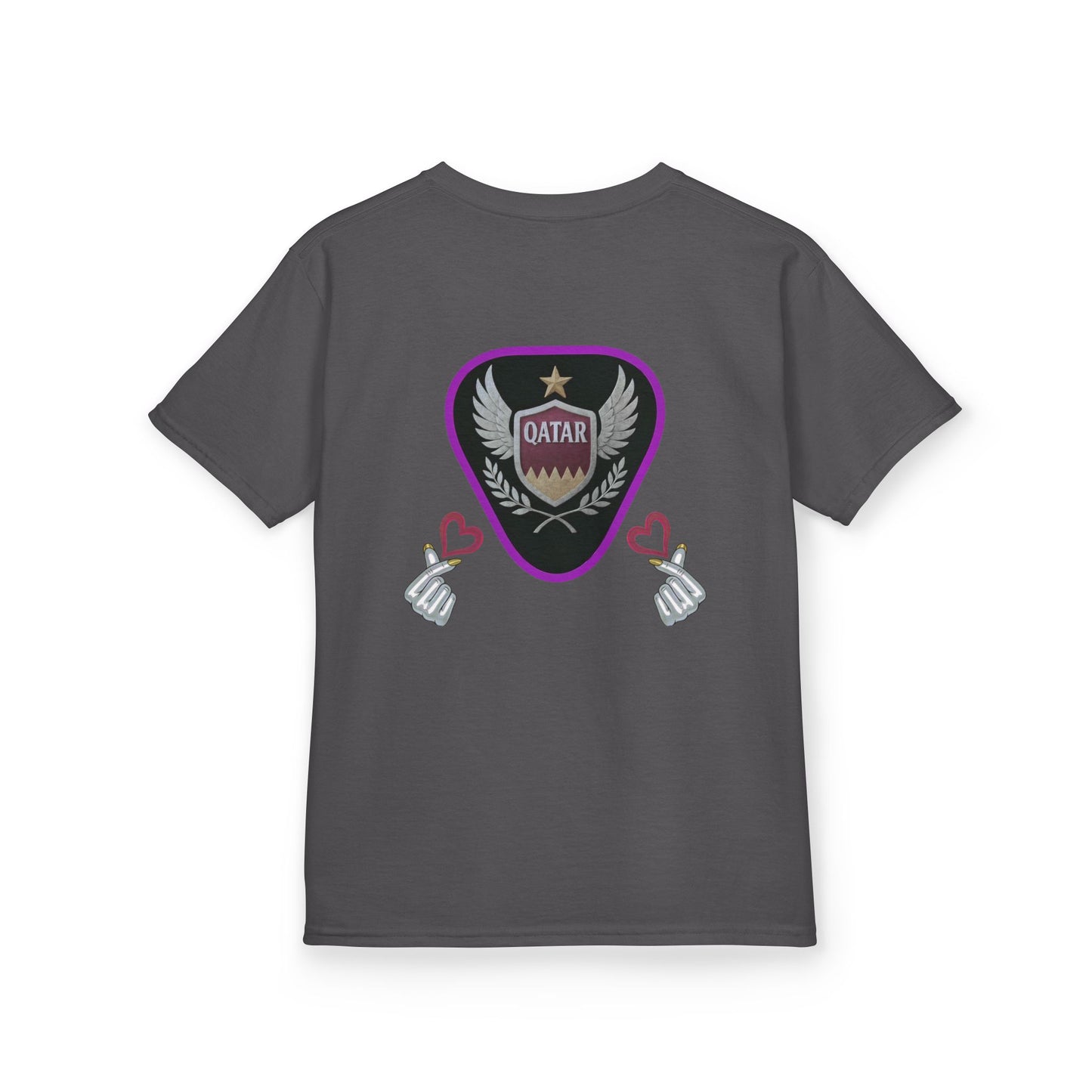 Kids' Fun Graphic Tee, Casual Kids T-Shirt, Cute Kids Top, Qatar Themed Shirt, Gift for Young Fans