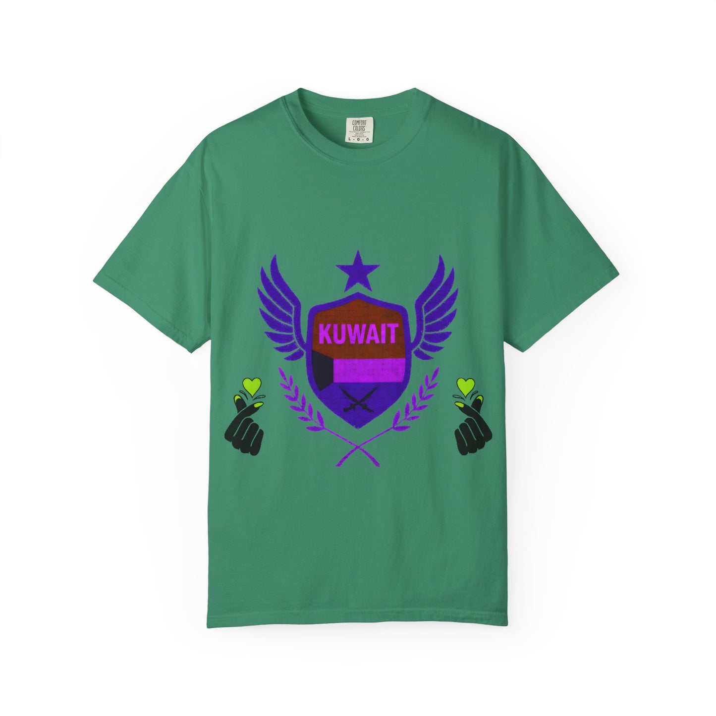 Kuwait Pride Unisex T-Shirt, Garment-Dyed Tee, LGBTQ+ Support Shirt, Casual Wear, Gift for Pride Month, Statement Fashion