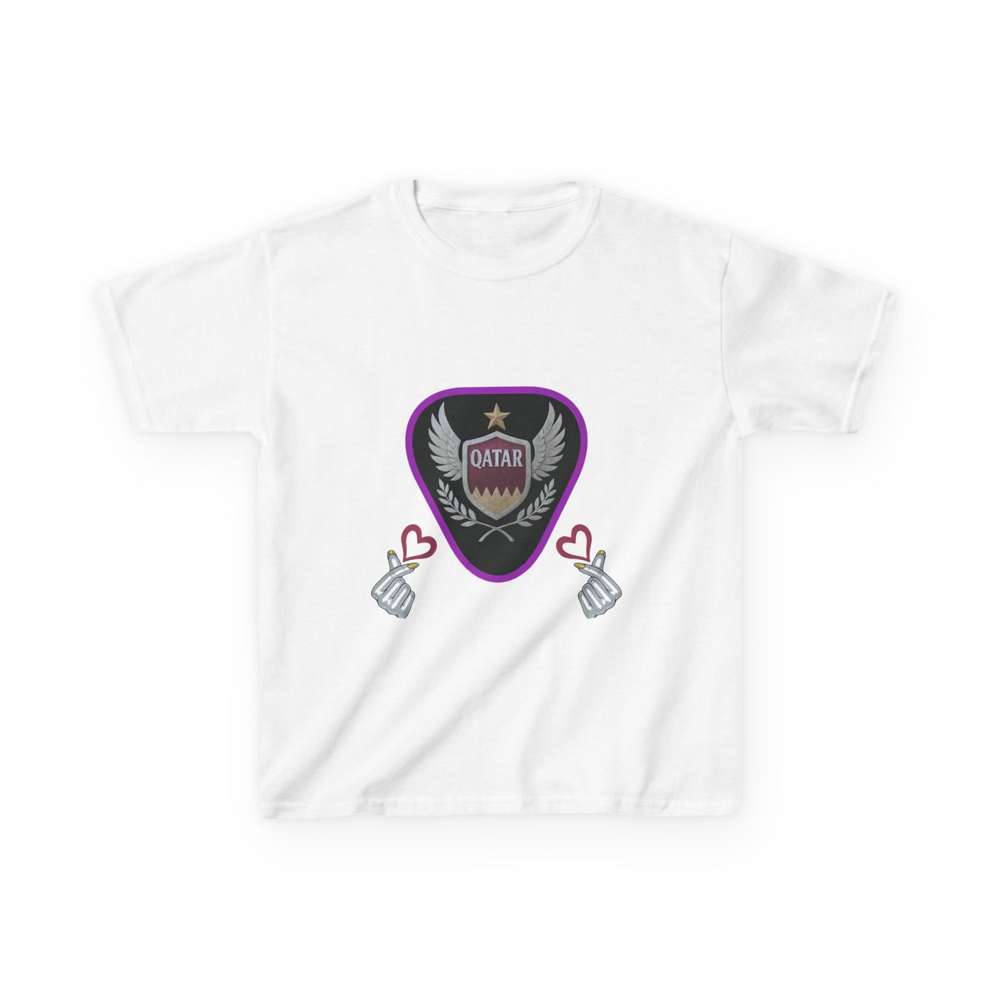Kids' Fun Graphic Tee, Casual Kids T-Shirt, Cute Kids Top, Qatar Themed Shirt, Gift for Young Fans