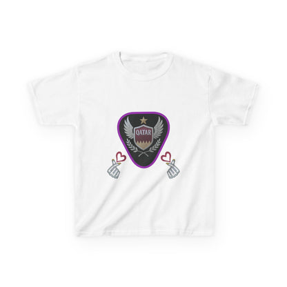 Kids' Fun Graphic Tee, Casual Kids T-Shirt, Cute Kids Top, Qatar Themed Shirt, Gift for Young Fans