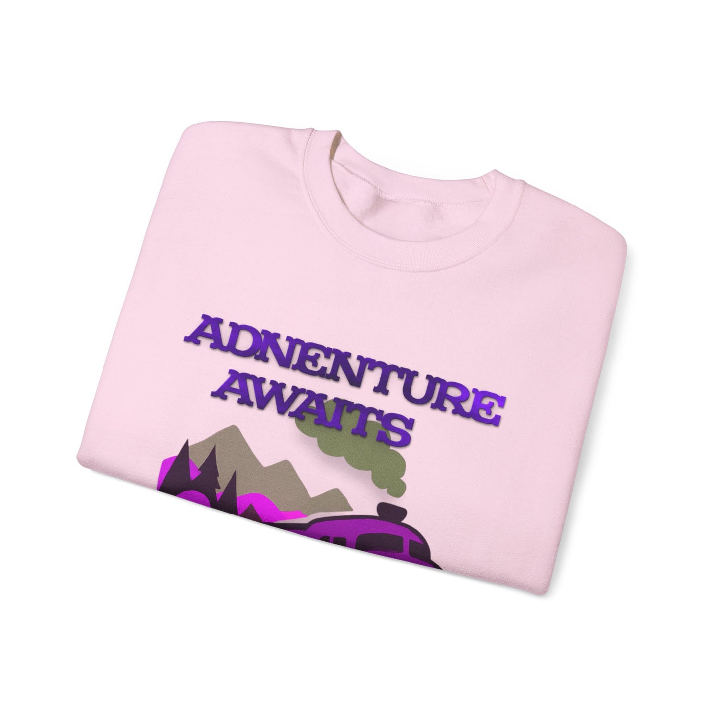 Vintage Train Adventure Sweatshirt - Cozy Travel Design