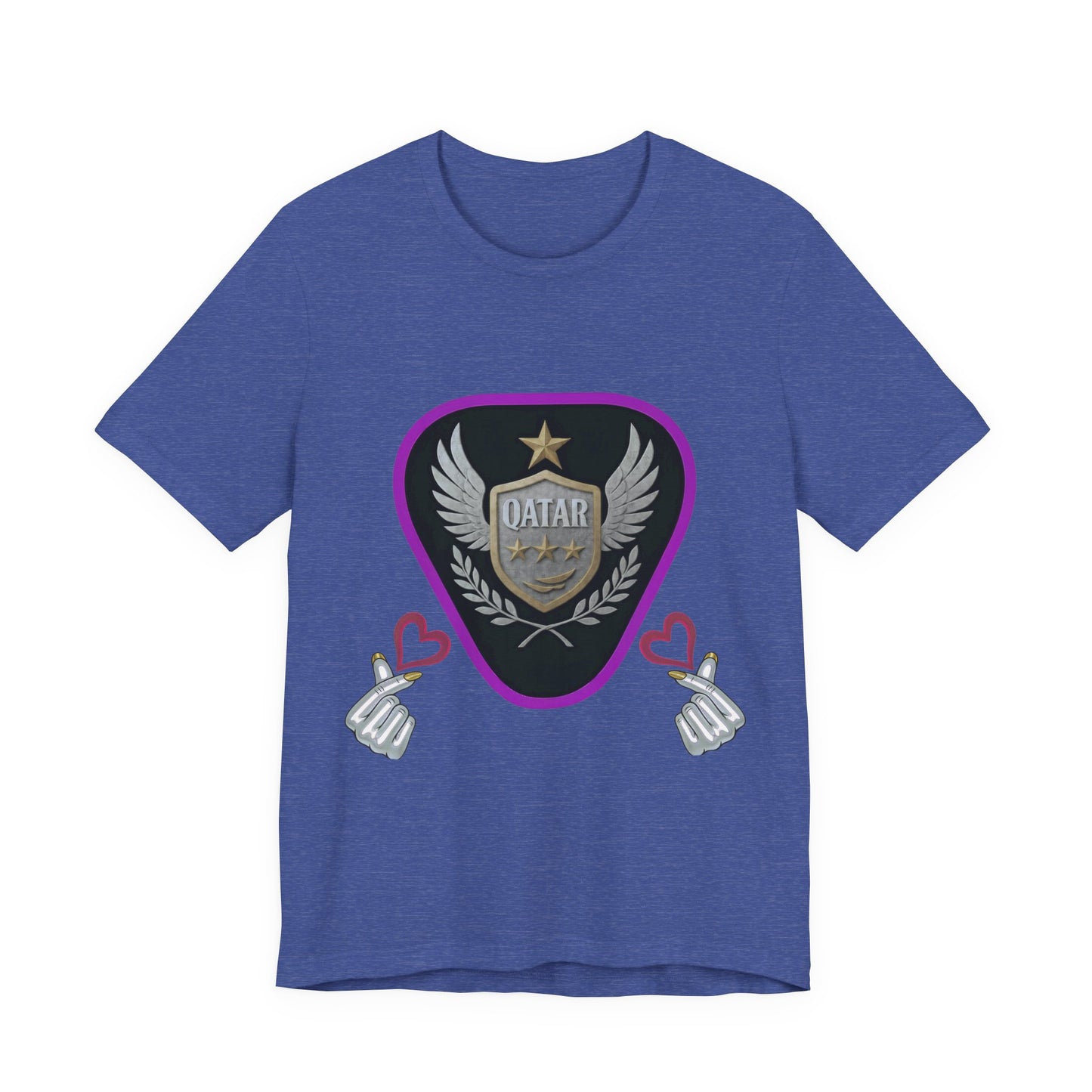 T-Shirt QATAR LOVE Unisex Jersey Short Sleeve Tee