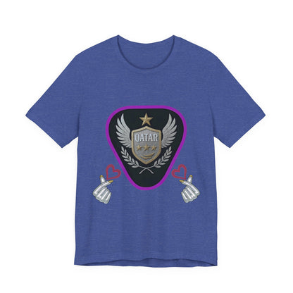 T-Shirt QATAR LOVE Unisex Jersey Short Sleeve Tee