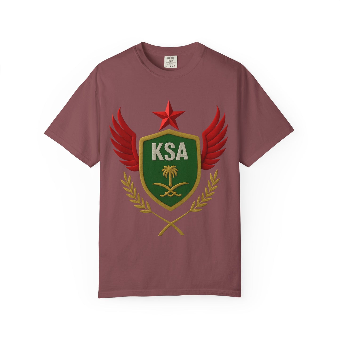 KSA Inspired Unisex Garment-Dyed T-shirt | Casual Style Tee, Graphic Shirt, Unique Design, Gift for Fans, Summer Fashion