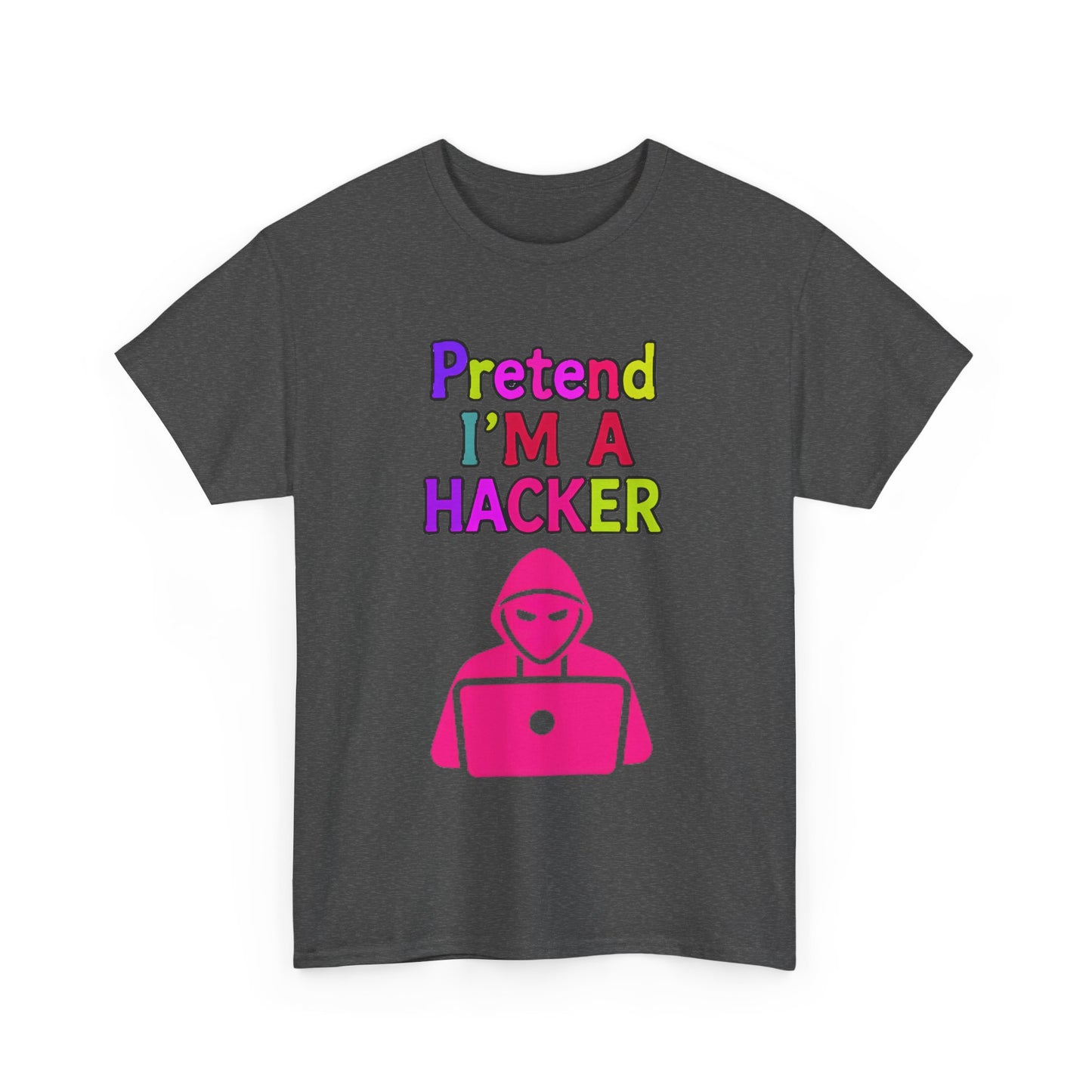 Pretend I'm a Hacker Tee, Fun Unisex Heavy Cotton Tee, Geeky Gift for Coders, Computer Lovers Shirt, Casual Everyday Wear, Unique [...]