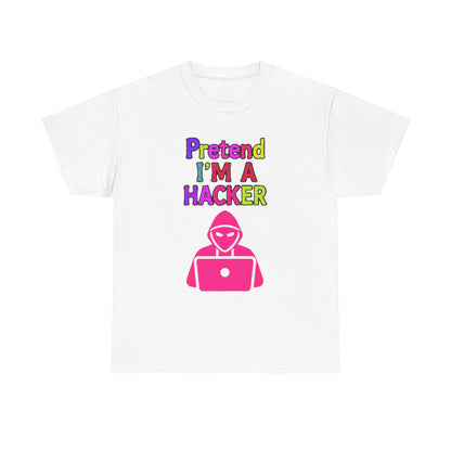 Pretend I'm a Hacker Tee, Fun Unisex Heavy Cotton Tee, Geeky Gift for Coders, Computer Lovers Shirt, Casual Everyday Wear, Unique [...]