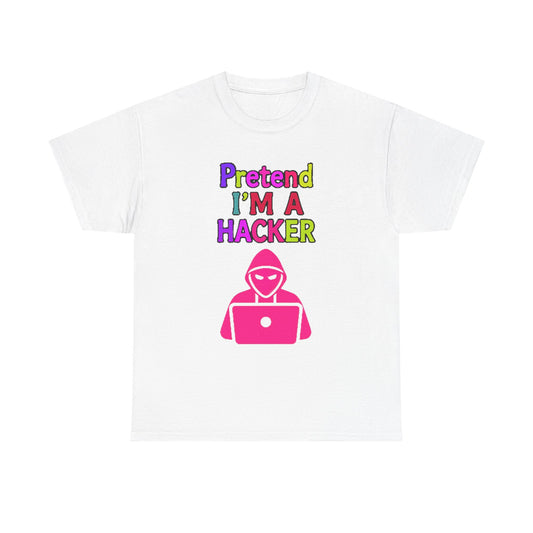 Pretend I'm a Hacker Tee, Fun Unisex Heavy Cotton Tee, Geeky Gift for Coders, Computer Lovers Shirt, Casual Everyday Wear, Unique [...]