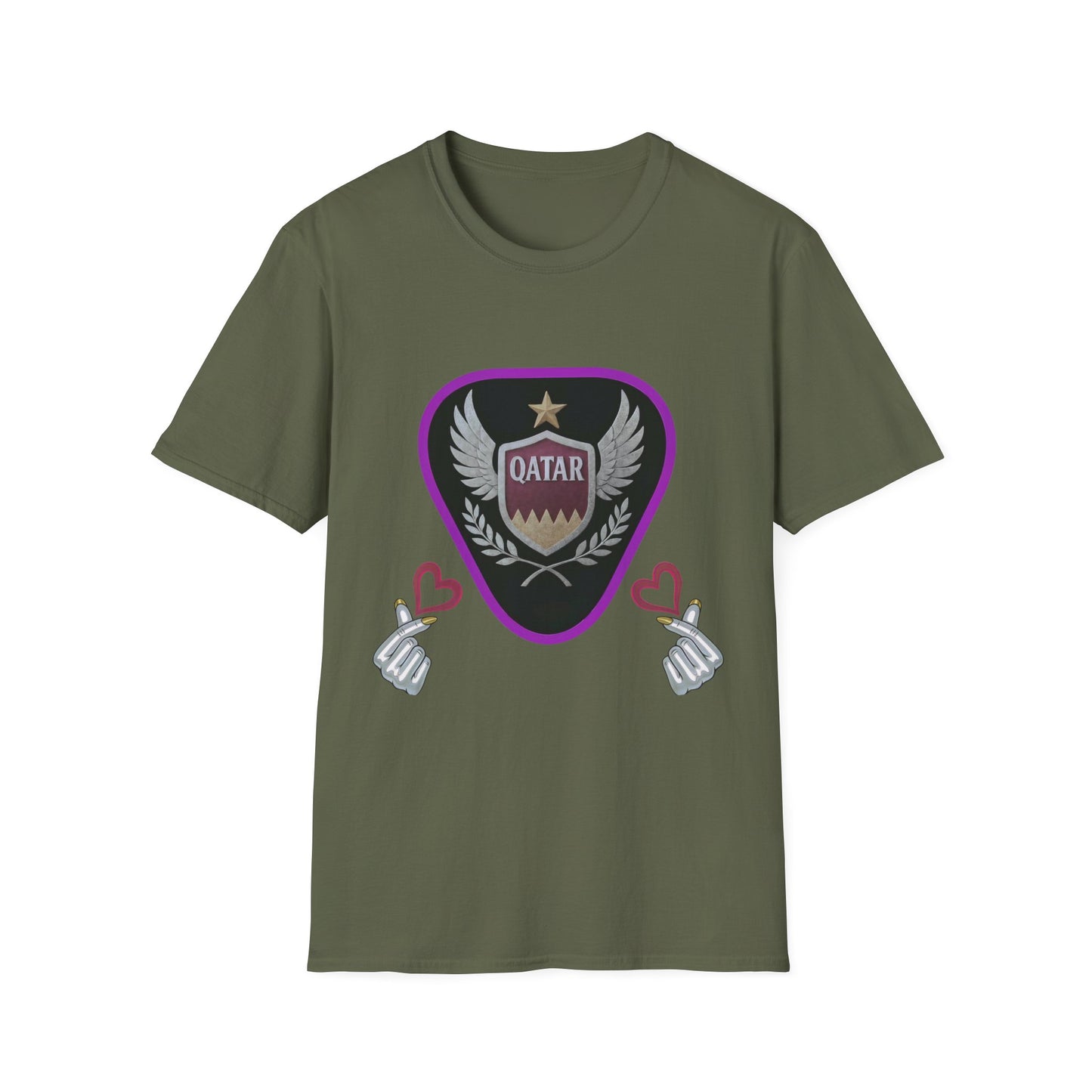 Qatar Pride Unisex Softstyle T-Shirt, Casual Wear, Sports Apparel, Gift for Fans, Travel Souvenir, Unique Design