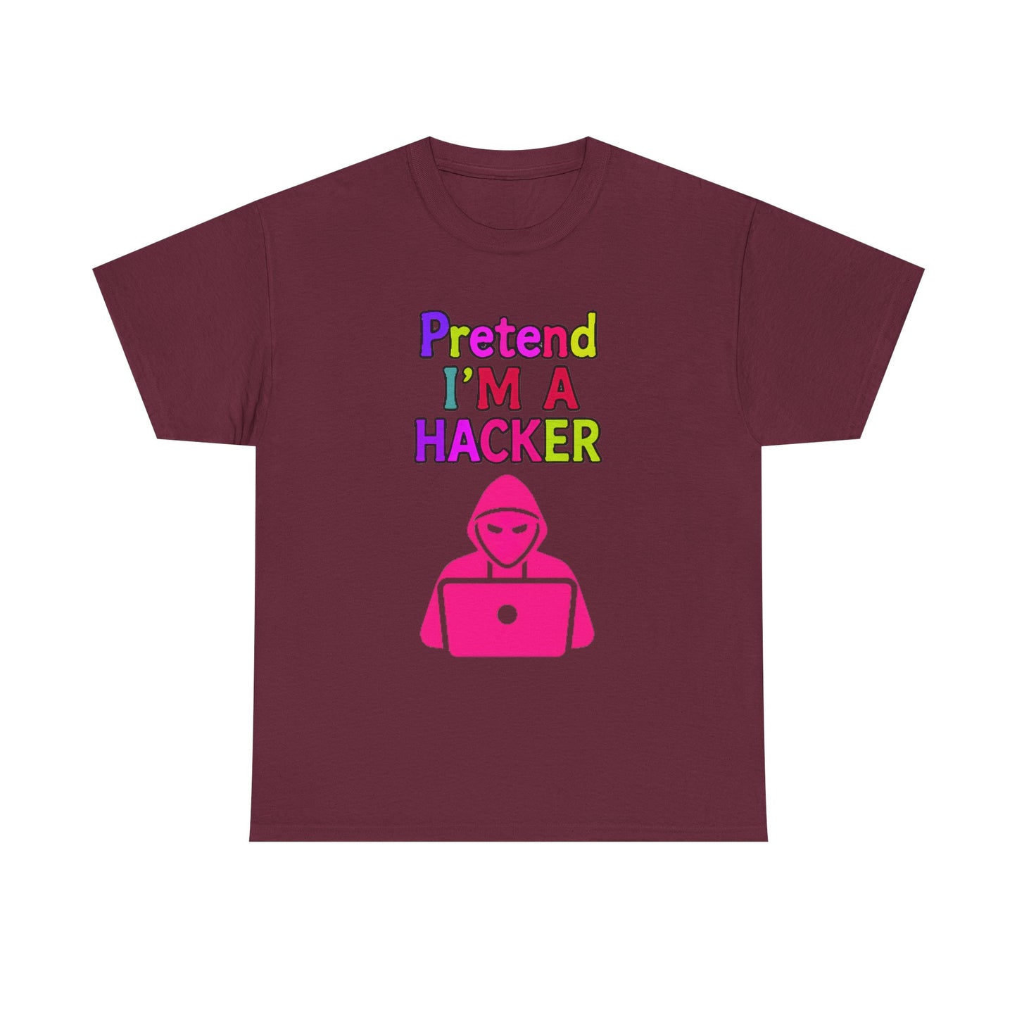 Pretend I'm a Hacker Tee, Fun Unisex Heavy Cotton Tee, Geeky Gift for Coders, Computer Lovers Shirt, Casual Everyday Wear, Unique [...]