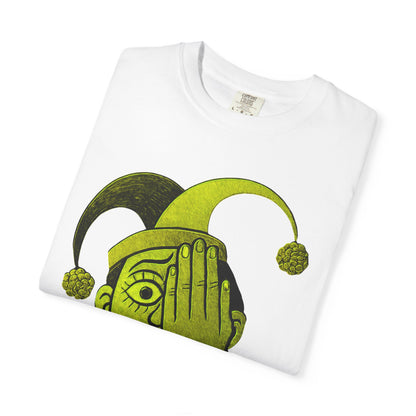 Garment-Dyed T-shirt 'i can't see' Design