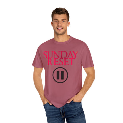 T-Shirt Sunday Reset Unisex Garment-Dyed