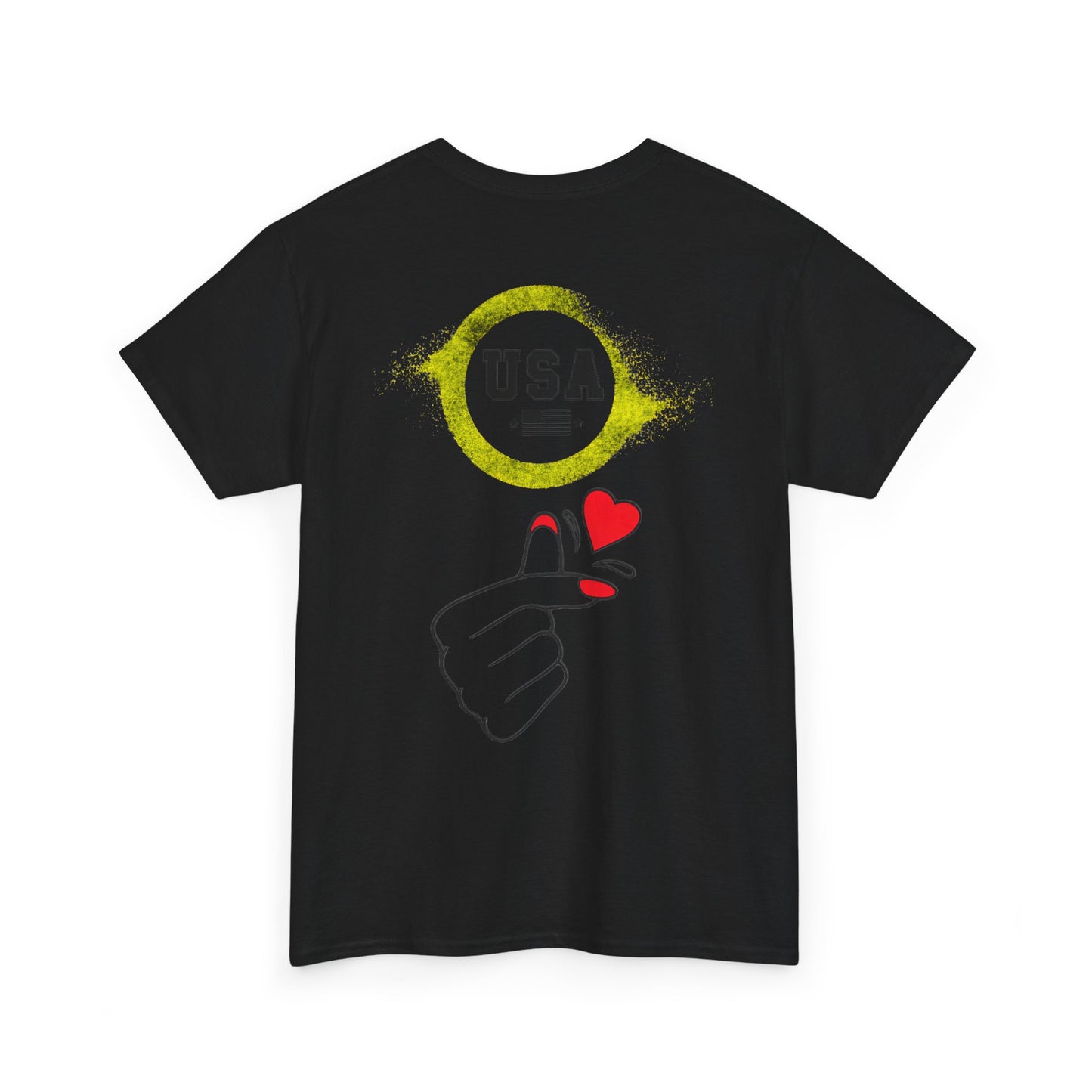 USA Love Graphic Tee, Unisex Cotton Shirt for Holidays, Gifts, Events, Patriotic Wear, Fun Fashion