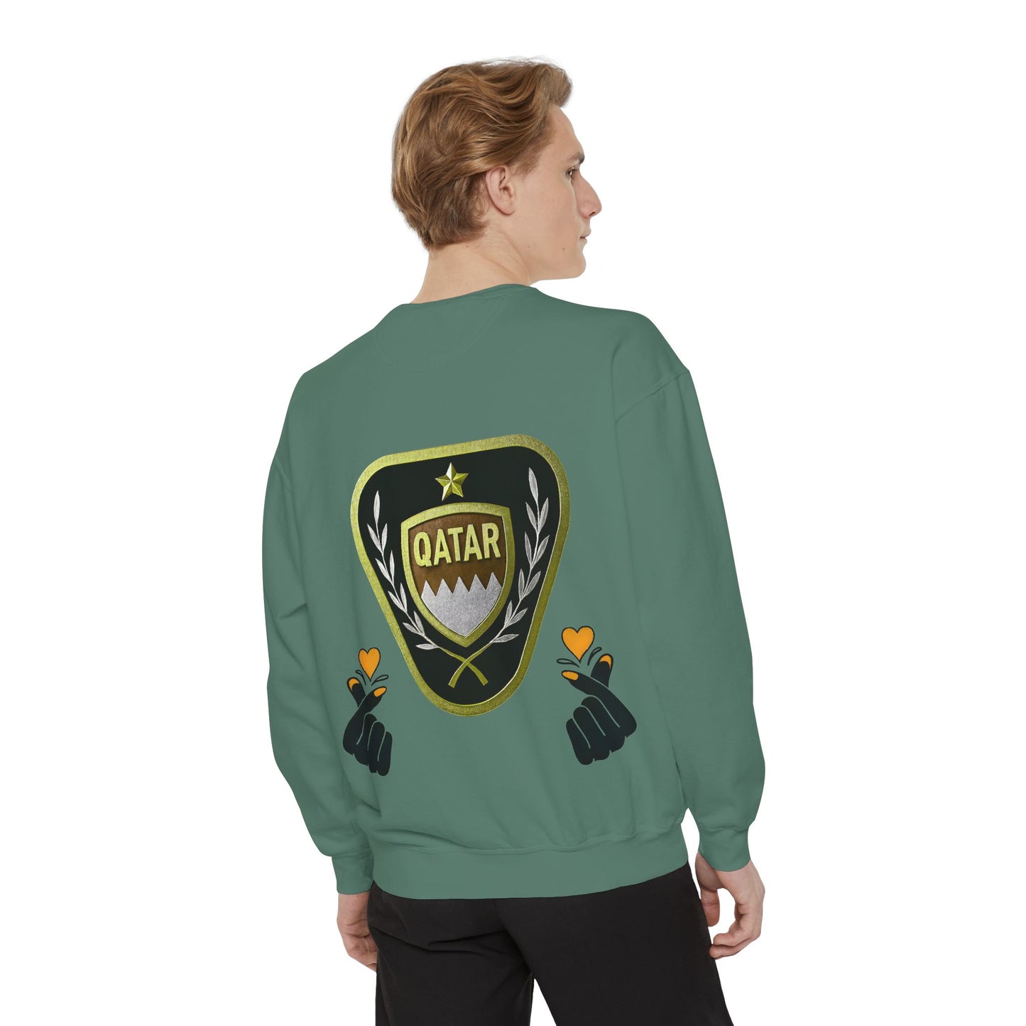 Qatar-Inspired Unisex Sweatshirt | Cozy Fashion for Sports Fans, Travel Lovers, Gift for Holidays, Casual Wear