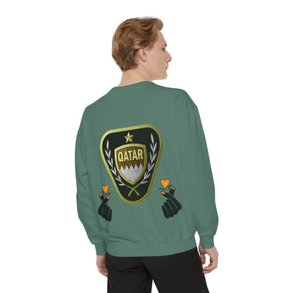 Qatar-Inspired Unisex Sweatshirt | Cozy Fashion for Sports Fans, Travel Lovers, Gift for Holidays, Casual Wear