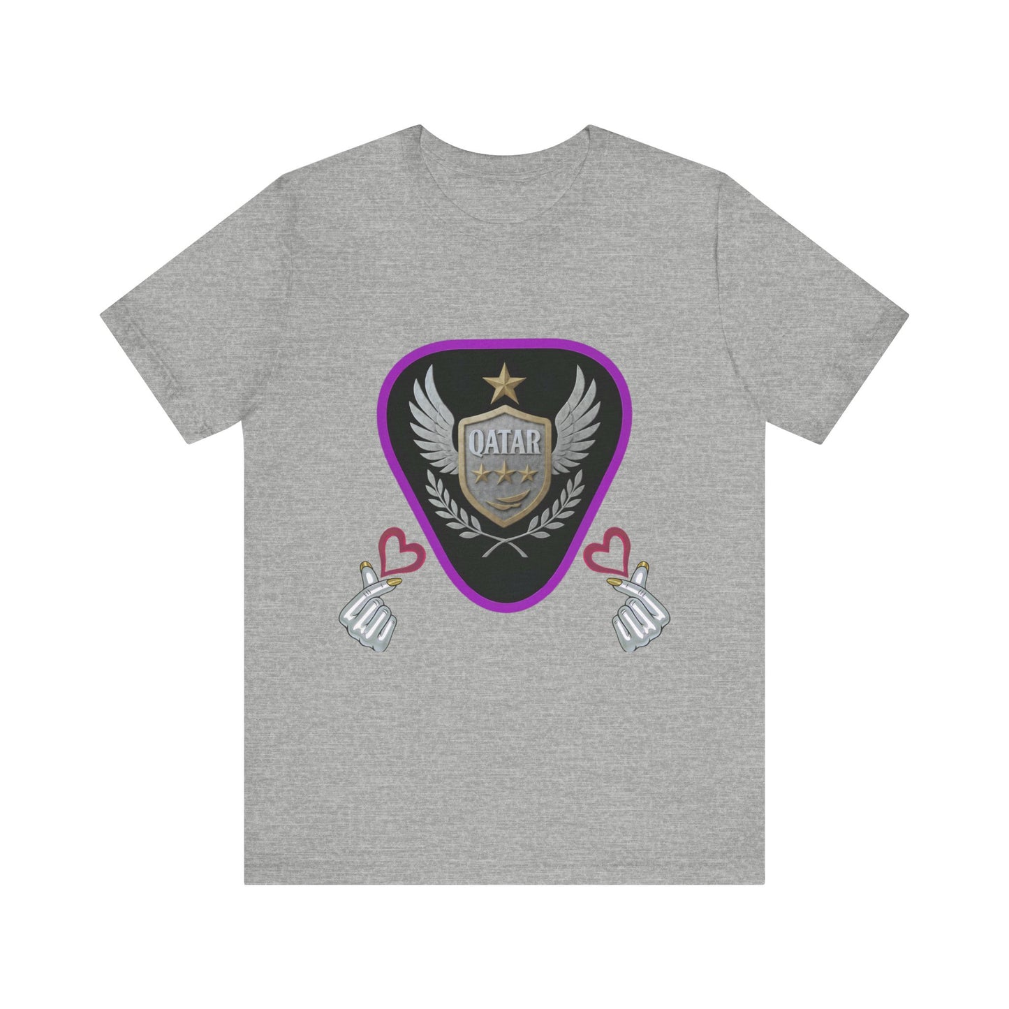 T-Shirt QATAR LOVE Unisex Jersey Short Sleeve Tee