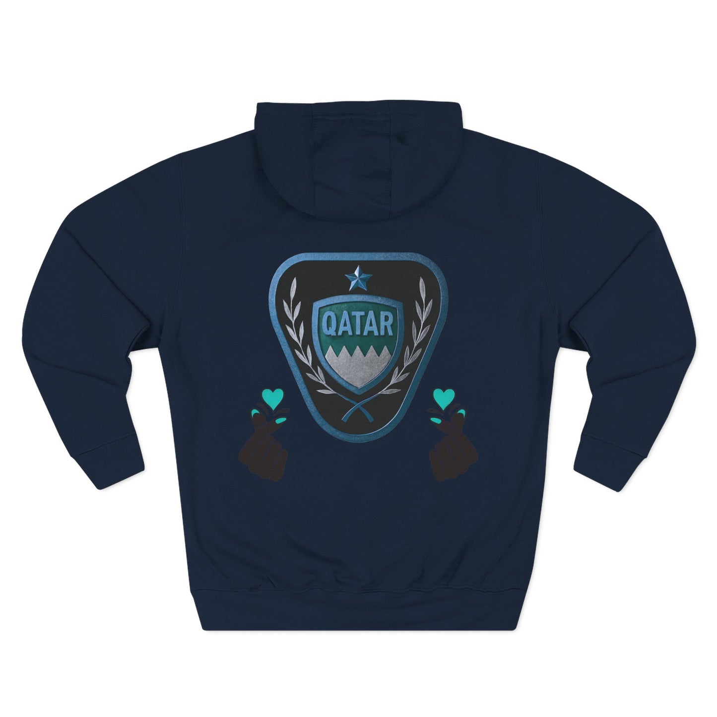 Fleece Hoodie - Qatar Love Design