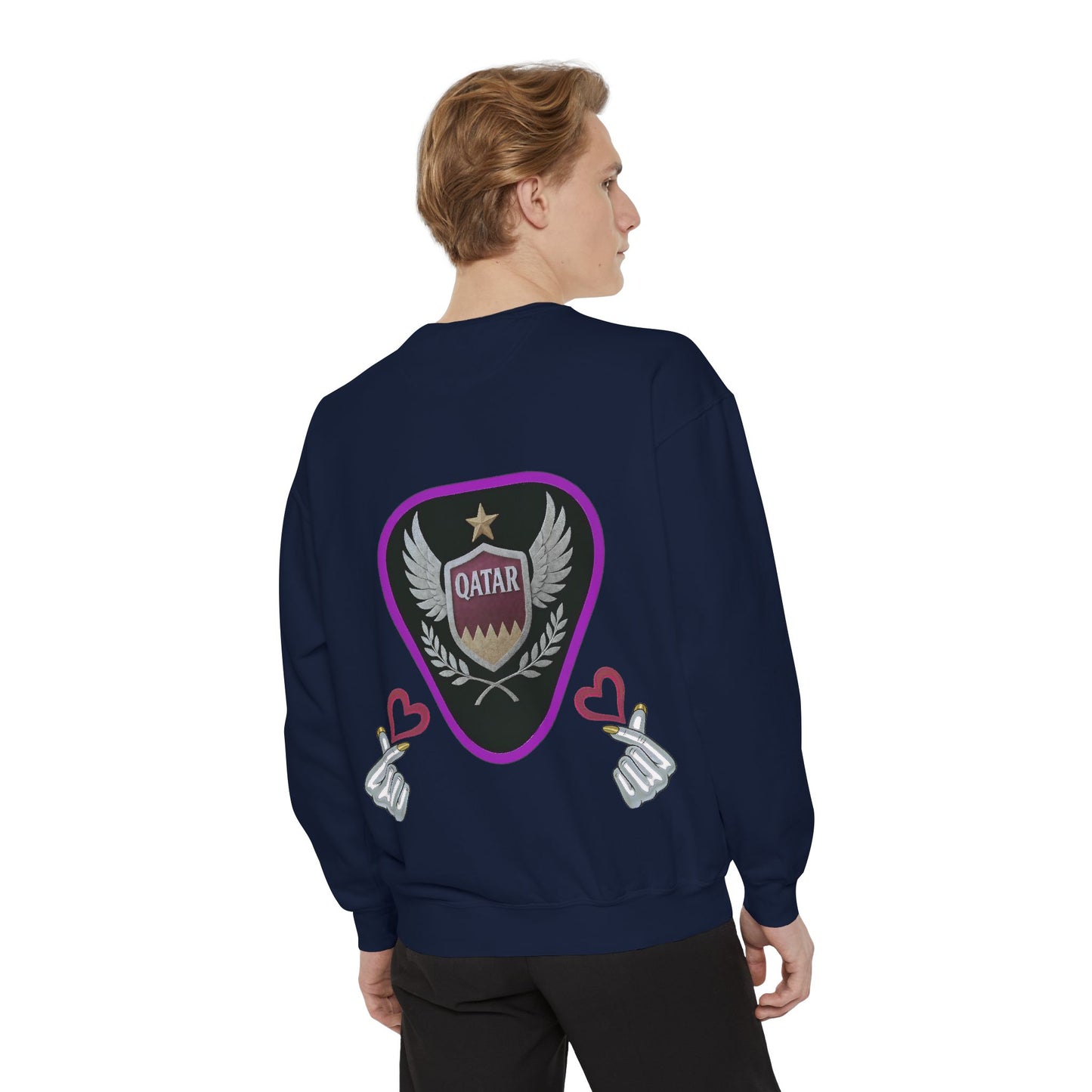 Qatar-Inspired Unisex Sweatshirt, Cozy Gift for Sports Fans, Stylish Casualwear, Travel Apparel, Souvenir from Qatar