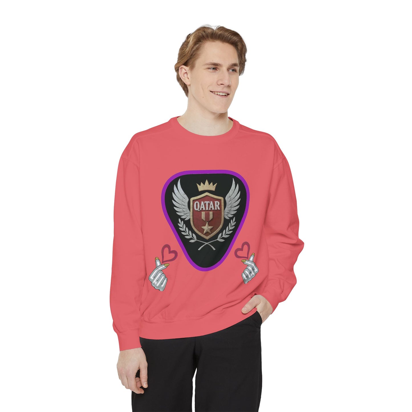 Qatar-Inspired Unisex Sweatshirt, Cozy Gift for Sports Fans, Stylish Casualwear, Travel Apparel, Souvenir from Qatar