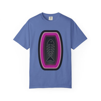 FISH BONE AND BULLS T-Shirt - Vintage Unisex Garment-Dyed Tee