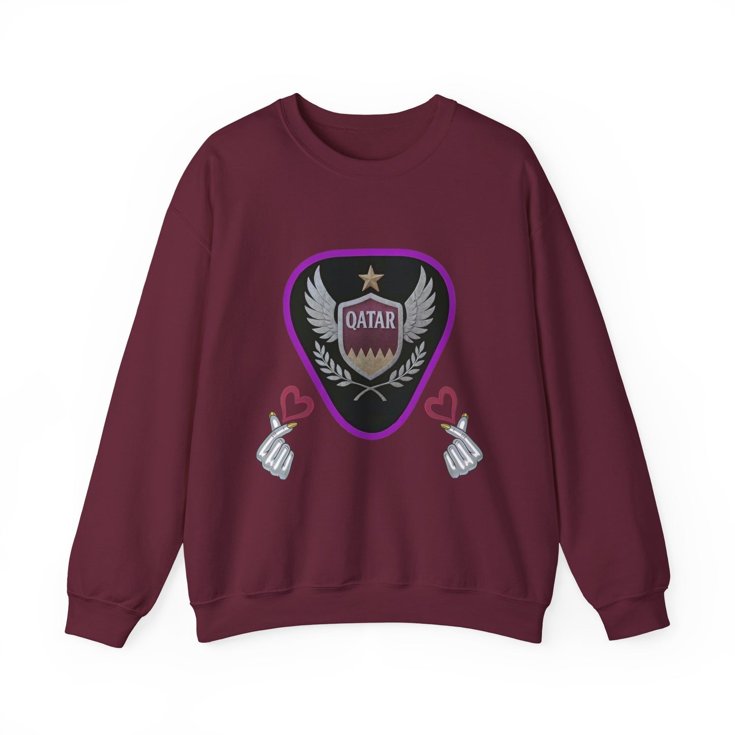 Qatar Pride Crewneck Sweatshirt, Unisex Casual Style, Perfect Gift for Sports Fans, Birthday or National Day Celebration, Cozy [...]