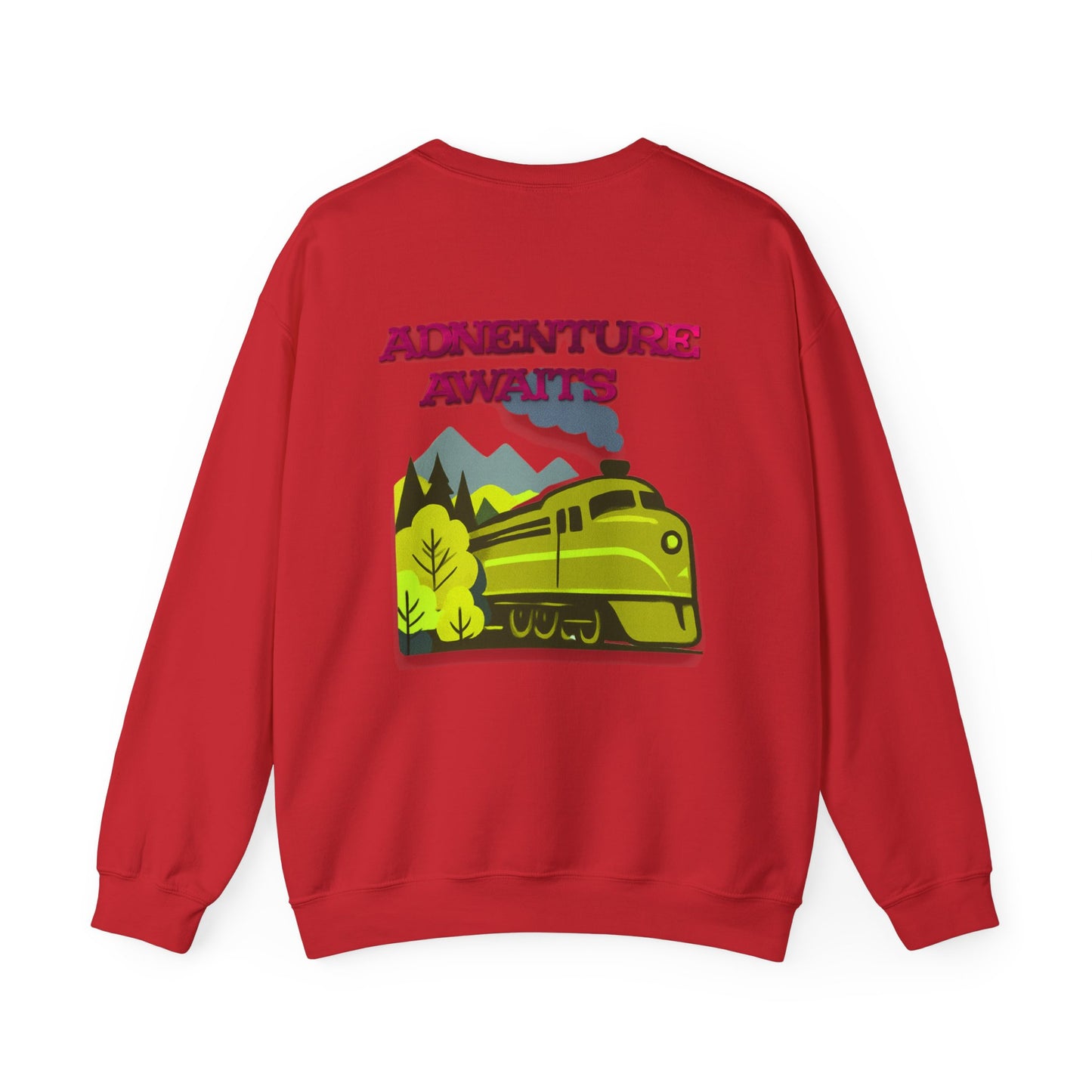 Vintage Train Adventure Sweatshirt - Cozy Travel Design