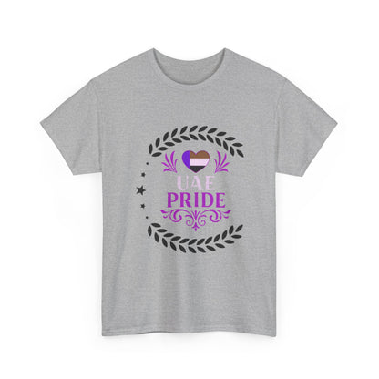 UAE Pride Unisex Heavy Cotton Tee, Pride T-Shirt, Abu Dhabi Gift, National Day Apparel, LGBTQ+ Support Tee, Casual Wear