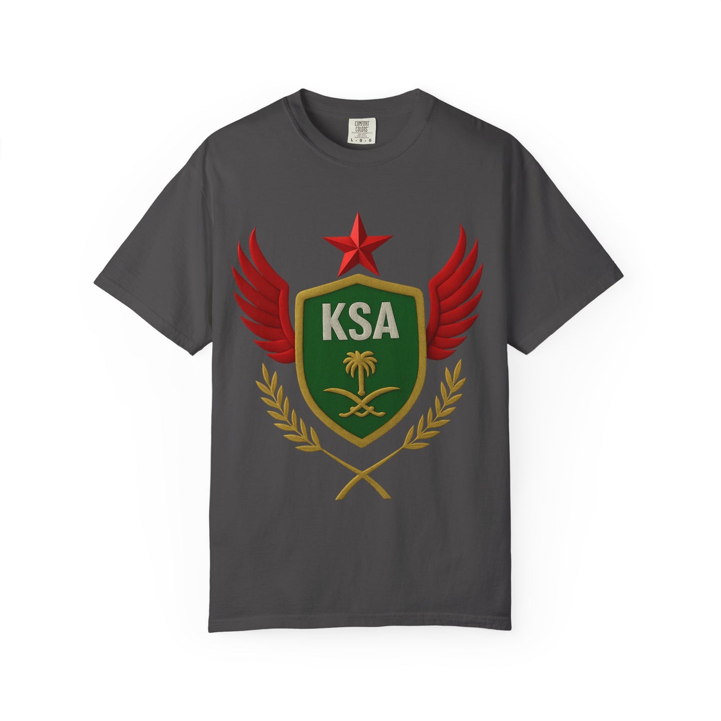 KSA Inspired Unisex Garment-Dyed T-shirt | Casual Style Tee, Graphic Shirt, Unique Design, Gift for Fans, Summer Fashion