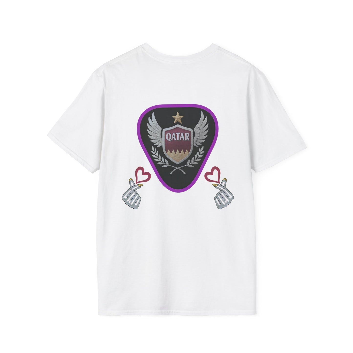 Qatar Pride Unisex Softstyle T-Shirt, Casual Wear, Sports Apparel, Gift for Fans, Travel Souvenir, Unique Design