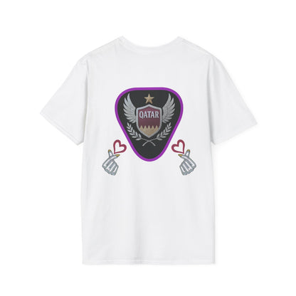 Qatar Pride Unisex Softstyle T-Shirt, Casual Wear, Sports Apparel, Gift for Fans, Travel Souvenir, Unique Design