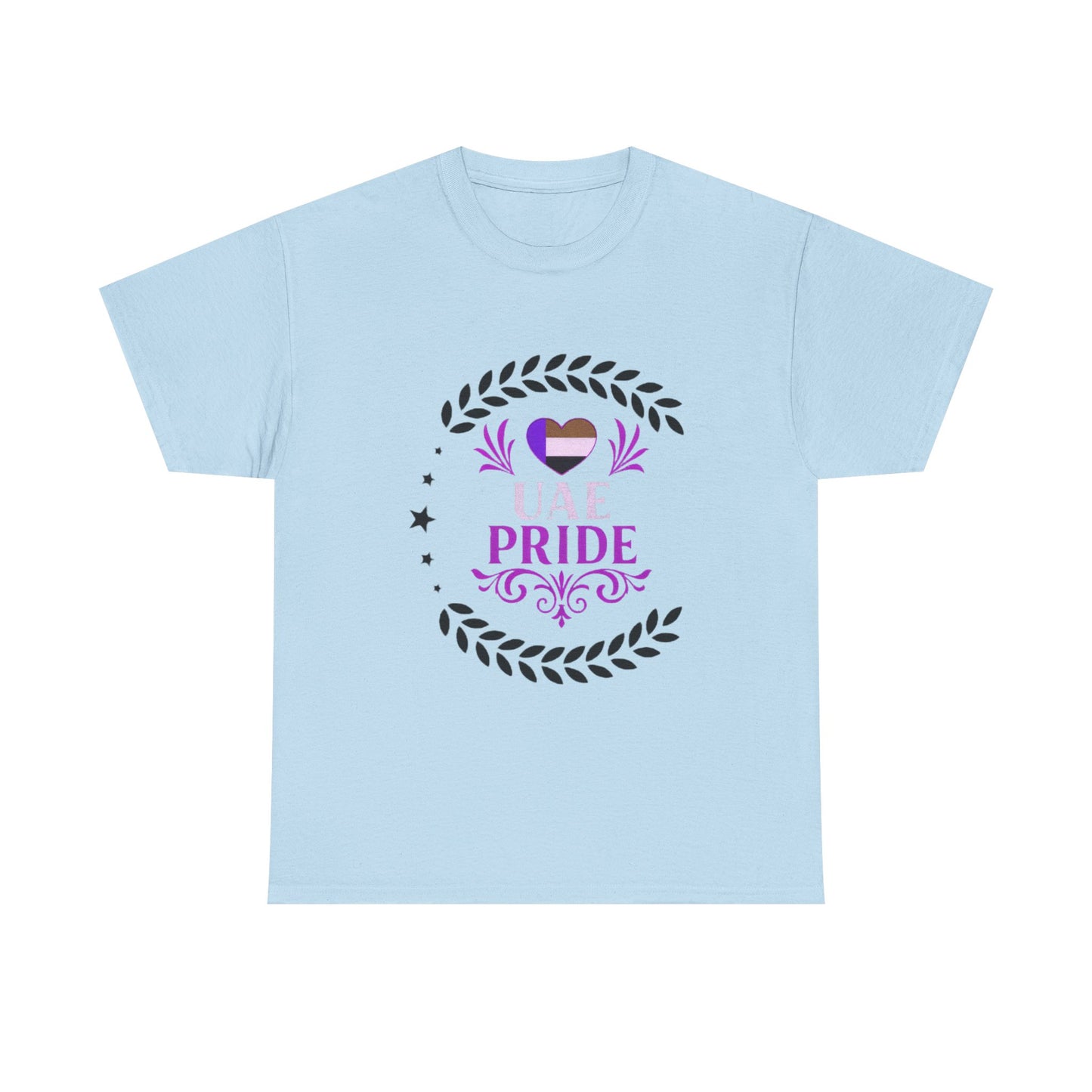 UAE Pride Unisex Heavy Cotton Tee, Pride T-Shirt, Abu Dhabi Gift, National Day Apparel, LGBTQ+ Support Tee, Casual Wear