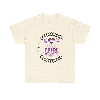 UAE Pride Unisex Heavy Cotton Tee, Pride T-Shirt, Abu Dhabi Gift, National Day Apparel, LGBTQ+ Support Tee, Casual Wear