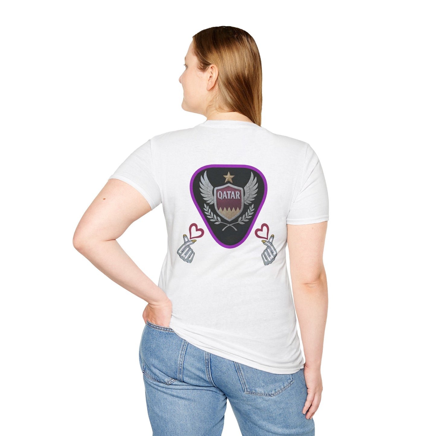 Qatar Pride Unisex Softstyle T-Shirt, Casual Wear, Sports Apparel, Gift for Fans, Travel Souvenir, Unique Design