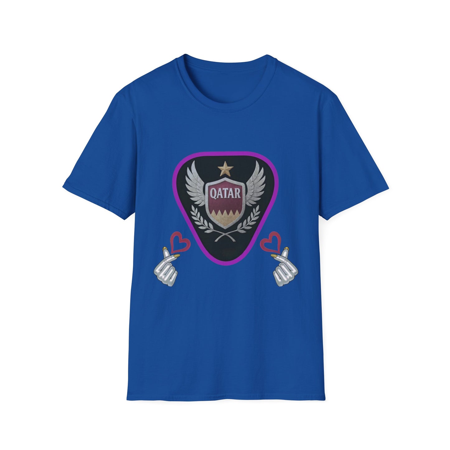 Qatar Pride Unisex Softstyle T-Shirt, Casual Wear, Sports Apparel, Gift for Fans, Travel Souvenir, Unique Design