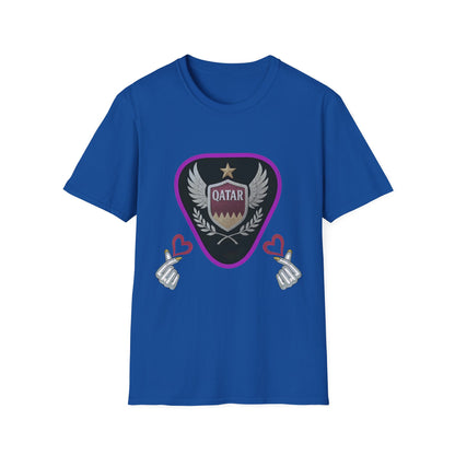 Qatar Pride Unisex Softstyle T-Shirt, Casual Wear, Sports Apparel, Gift for Fans, Travel Souvenir, Unique Design