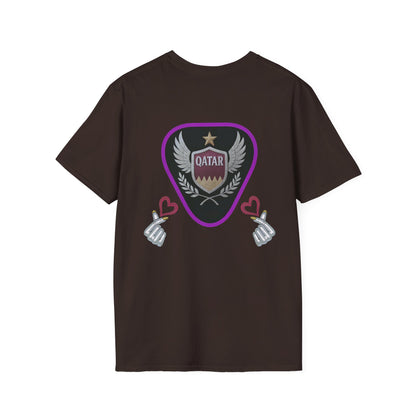Qatar Pride Unisex Softstyle T-Shirt, Casual Wear, Sports Apparel, Gift for Fans, Travel Souvenir, Unique Design